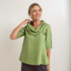 Cowl Neck Top - Pistachio | Seesaw