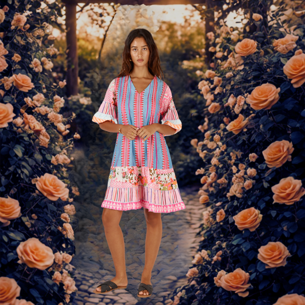 Corfu Dress - Multi | Rubyyaya