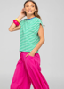Bellissimo Tee - Green Stripe | Boom Shanker