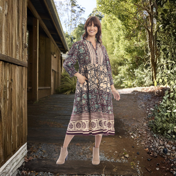 Block Dress Midi Layers | Escape by QC