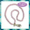 Lisa Pollock Genuine Crystal & Freshwater Pearl Necklace | Rose Quartz
