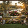 Deluxe Casket Cover  | Australian Natives + Roses 130 - 160cm