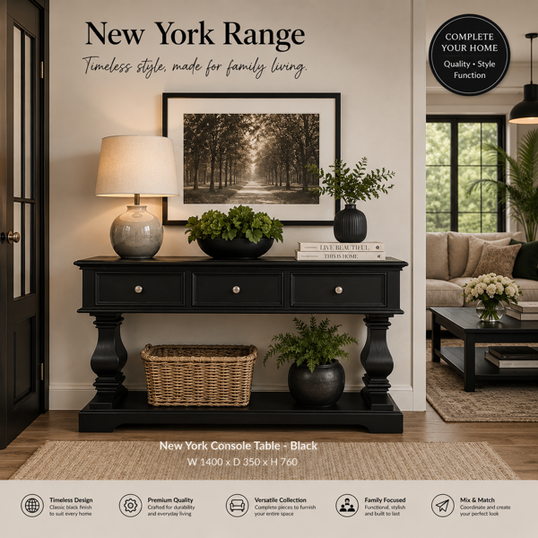 New York Console Table | Black