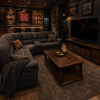 Jersey Corner Suite  Jet Fabric