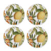 Citrus Grove - Round Hard Coaster Set (4)  Madris Link