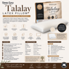 Sleep Easy Medium Profile Soft Feel Talalay Latex Pillow  Bianca