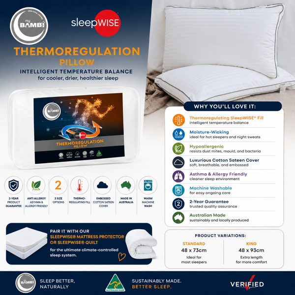 Sleepwise Thermoregulation Pillow | Bambi