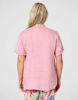 Audrey Ruffle Detail Linen Top – Pale Pink  Gordon Smith