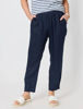 Sarah Linen Pant - Navy | Gordon Smith