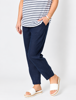 Sarah Linen Pant - Navy | Gordon Smith