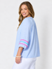 Canopy Ric Rac Top - Pale Blue | Threadz